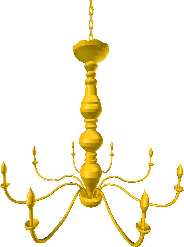 Chandelier Clipart - Png Download (743x1000), Png Download
