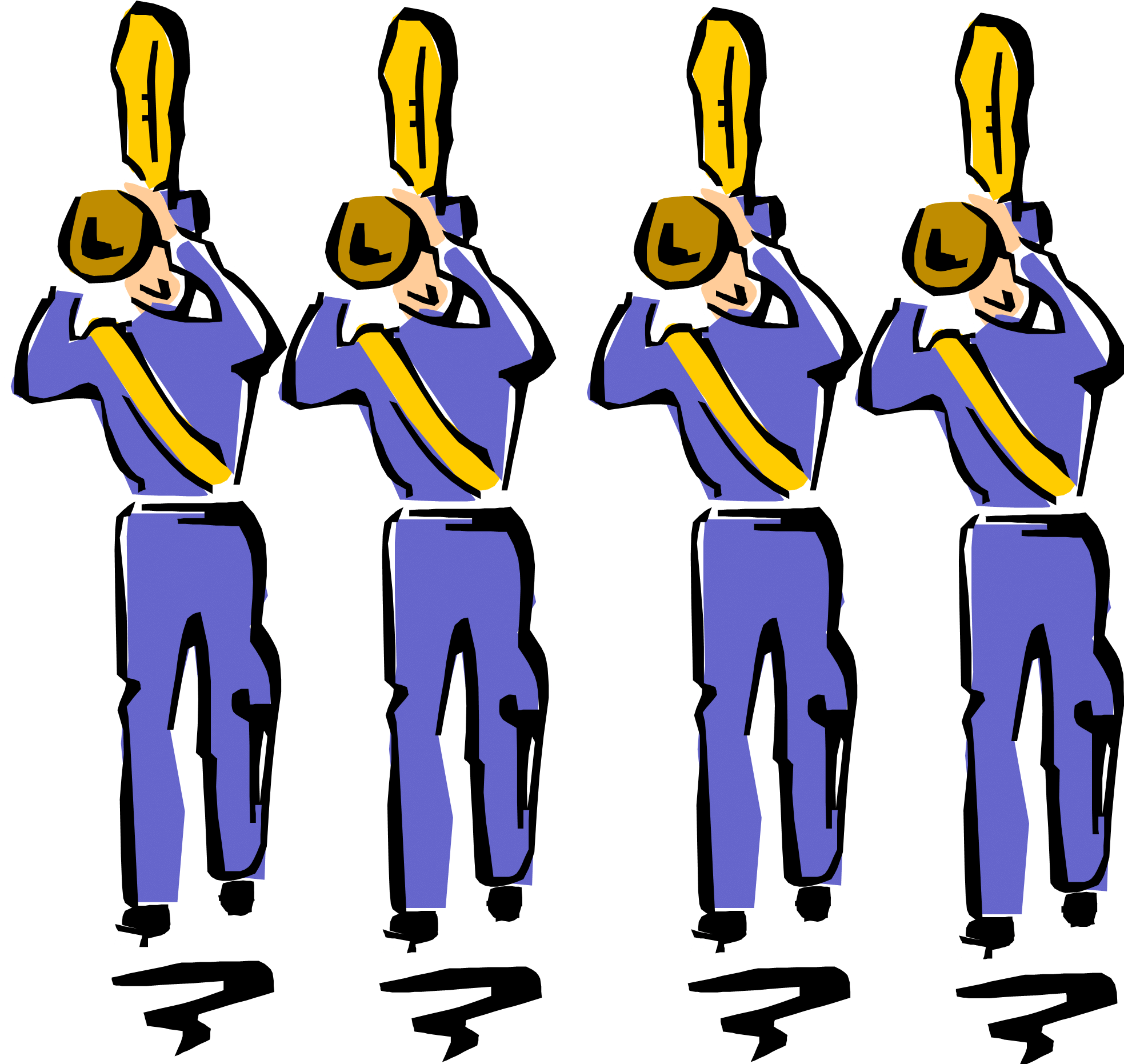 Free Marching Band Clipart - Clipart Marching Band - Png Download (1993x1871), Png Download