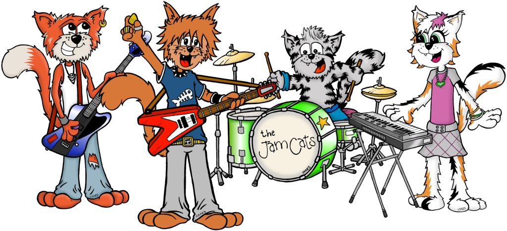 Jam Cats Clipart (1024x468), Png Download