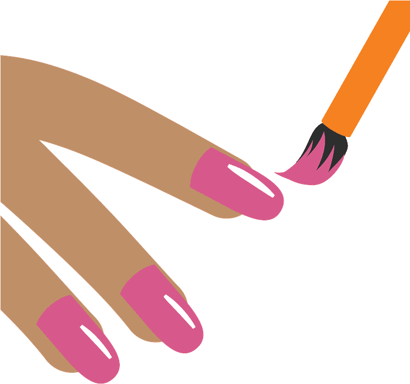 Nail Polish Emoji Clipart - Nail Polish Vector - Png Download (800x800), Png Download