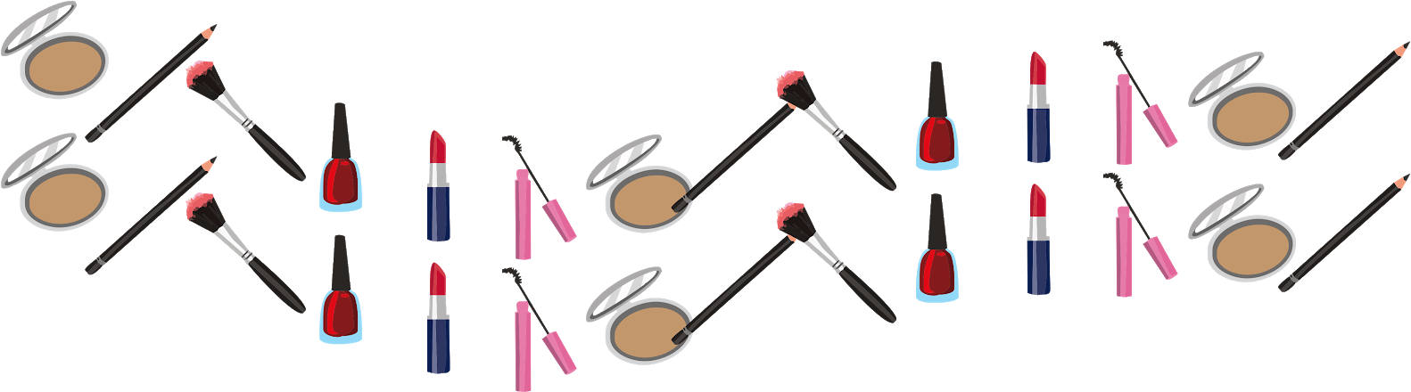 Beauty Tips Border Transparent Clipart - Nail Polish - Png Download (1600x439), Png Download