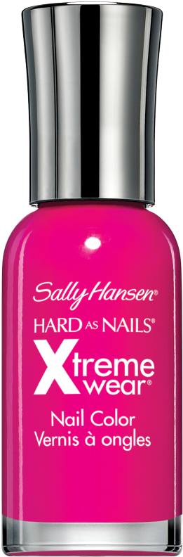 Nail Polish Bottle Png - Sally Hansen Hard As Nails Xtreme Wear Pink Punk Clipart (800x800), Png Download