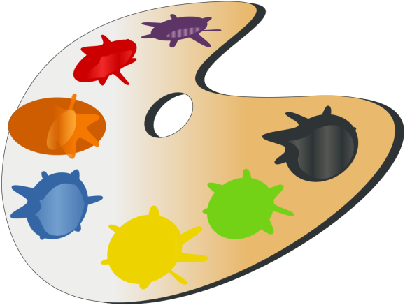 Art Palette Png Images - Colours Palette Clip Art Transparent Png (600x600), Png Download