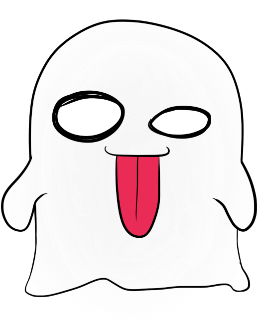 Funny Ghost Clipart (596x653), Png Download