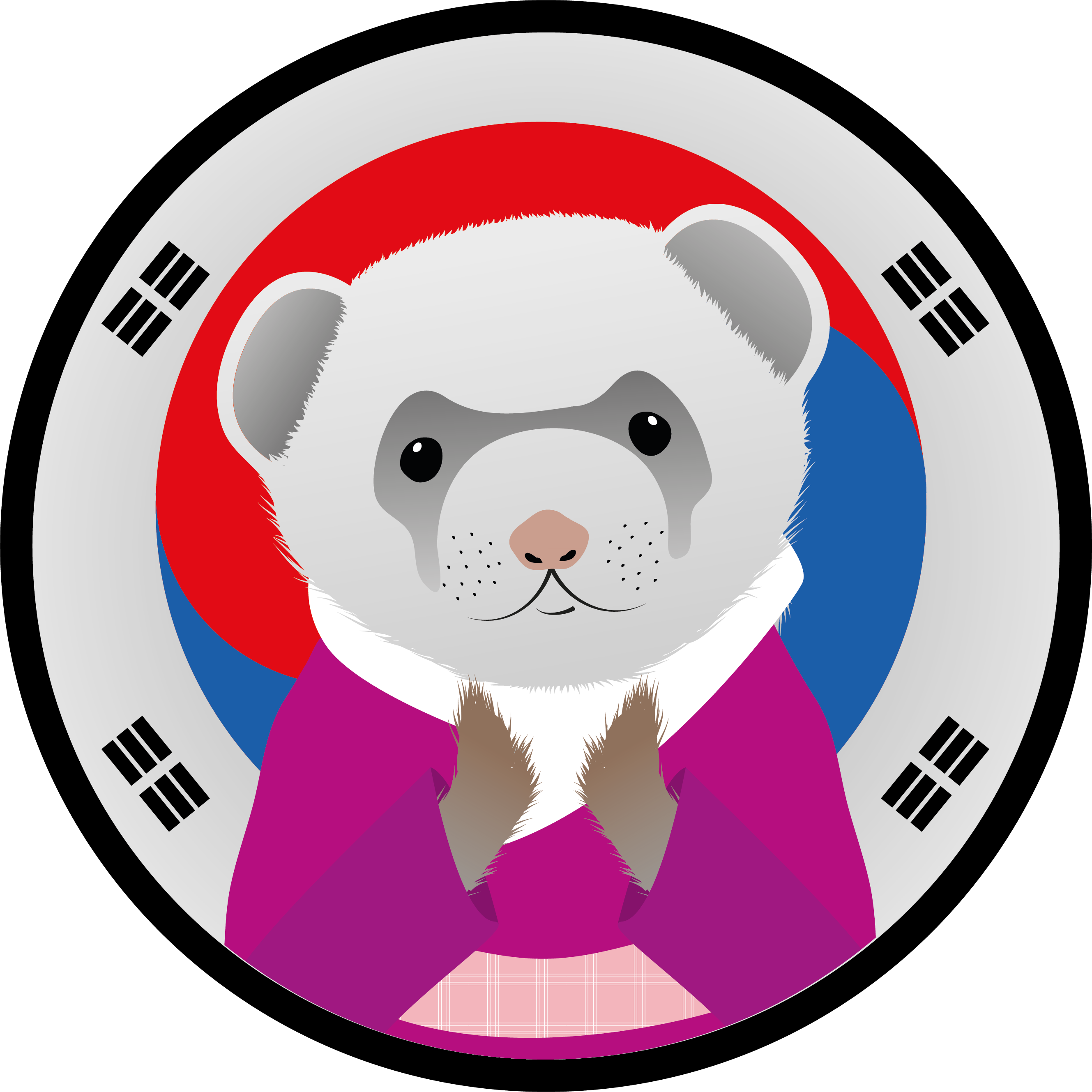 Ferret Clipart Looking Back - Osso Orphanage - Png Download (2658x2658), Png Download
