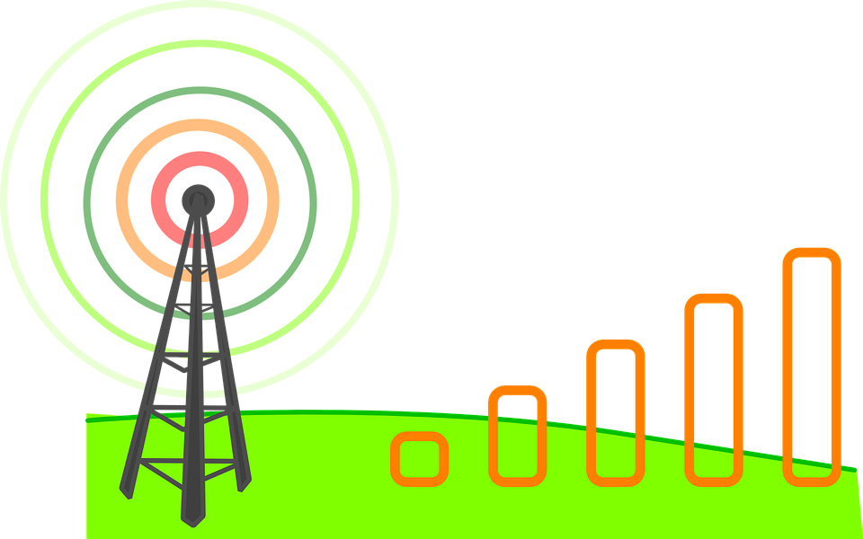 Network Signal Clipart (960x600), Png Download