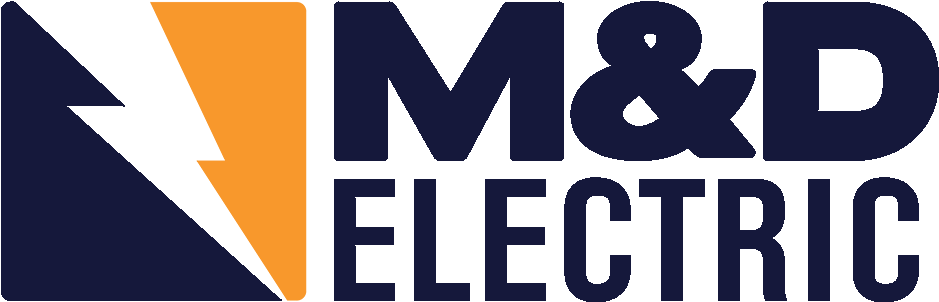 M D Electric Logo Sqre 01 - Industrial Electric Logo Png Clipart (1000x370), Png Download