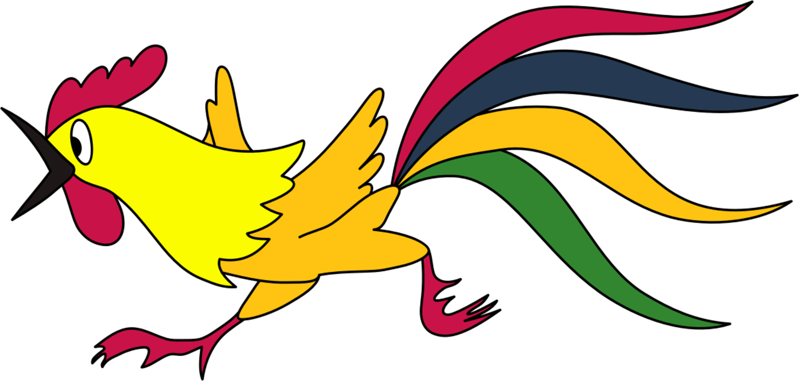 Drawing Chicken Animal - Cartoon Drawing Clipart (1571x750), Png Download