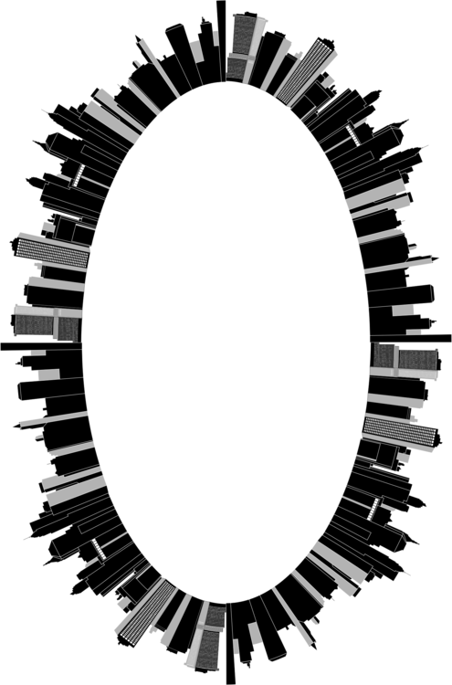 Transparent Cityscape Clipart - Circle - Png Download (495x750), Png Download