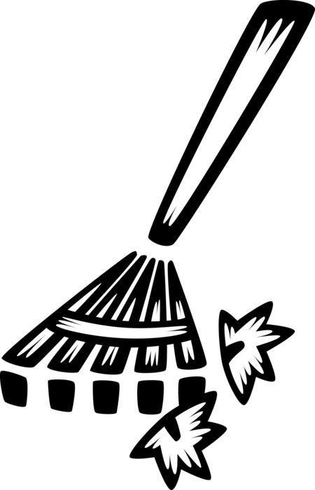 Vector Tool Landscaping - Yard Work Clipart Black And White - Png Download (450x700), Png Download