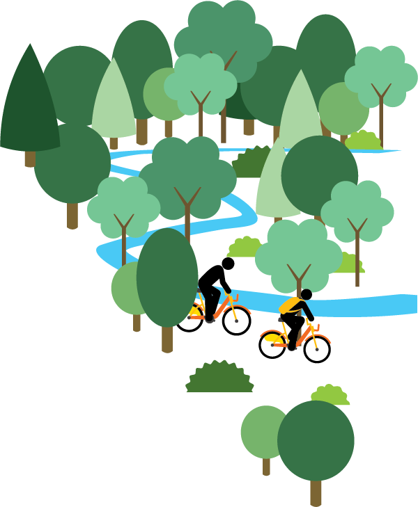 Urban Forest Cartoon Clipart (600x729), Png Download