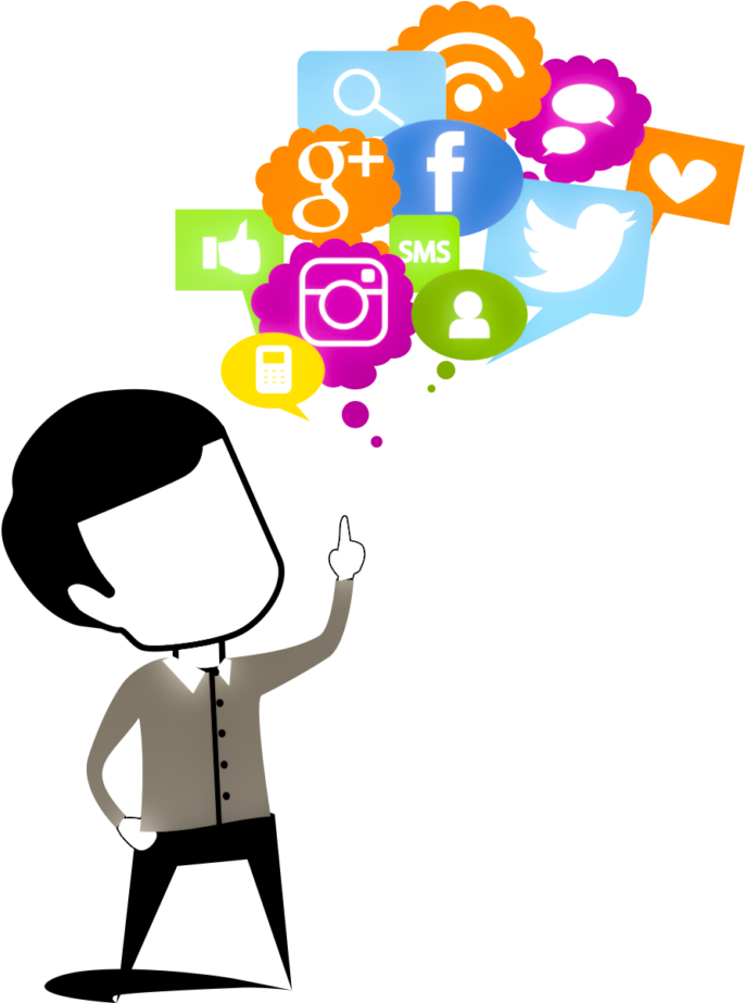 Social Media Marketing .png Clipart (768x922), Png Download