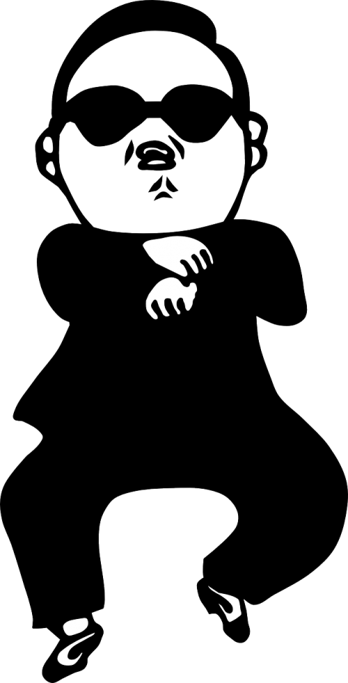 Man Rapper Gangster - Psy Gangnam Style Png Clipart (500x981), Png Download