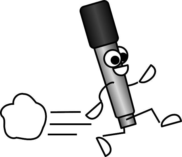 Speed Of Sound Lab - Running Microphone Clipart (640x551), Png Download