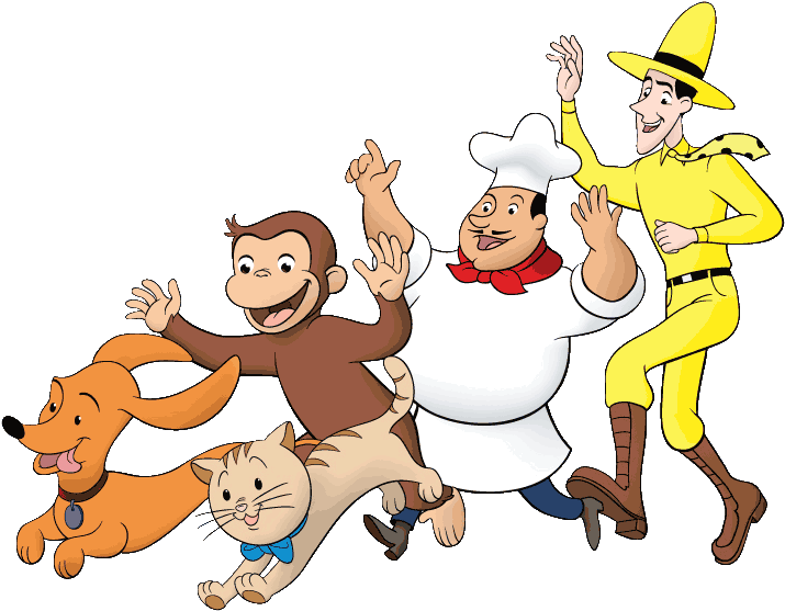 You Never Do Know What"s Around The Bend A Big Adventure - George The Monkey Characters Clipart (737x560), Png Download