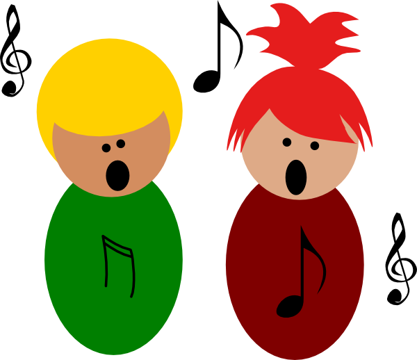 Singing Choir Child Clip Art - Children Singing Clipart Free - Png Download (600x518), Png Download