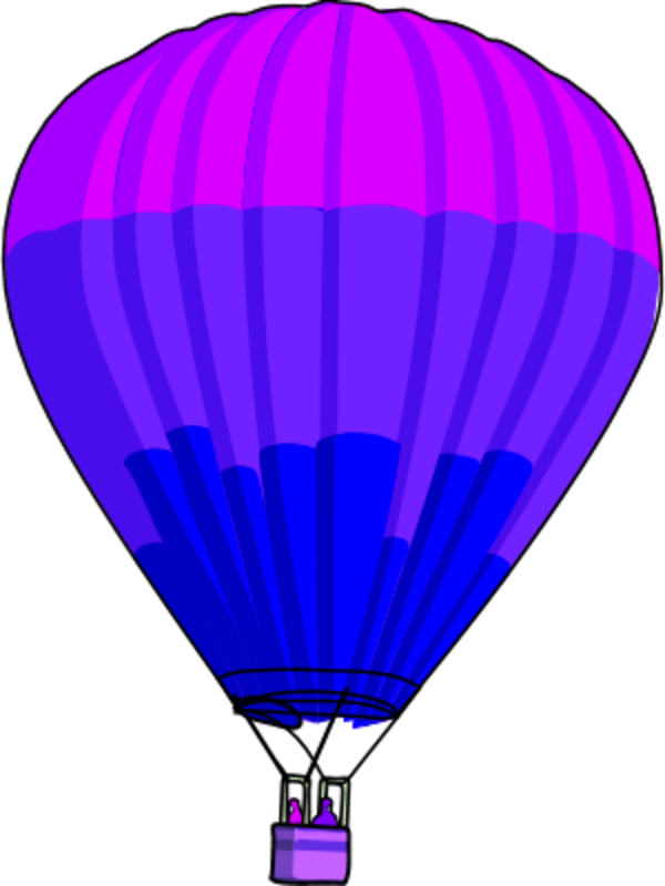 Vector Clip Art - Colorful Hot Air Balloon Clipart - Png Download (600x800), Png Download
