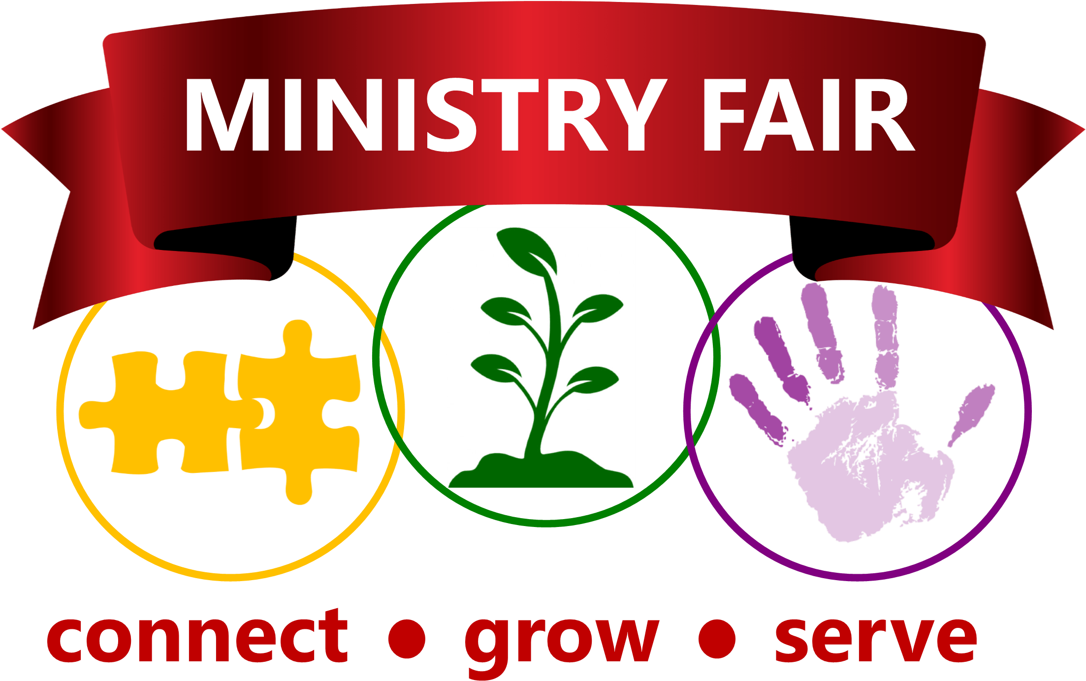 Information Clipart Opportunity - Ministry Fair Connect Serve Grow - Png Download (2528x1500), Png Download