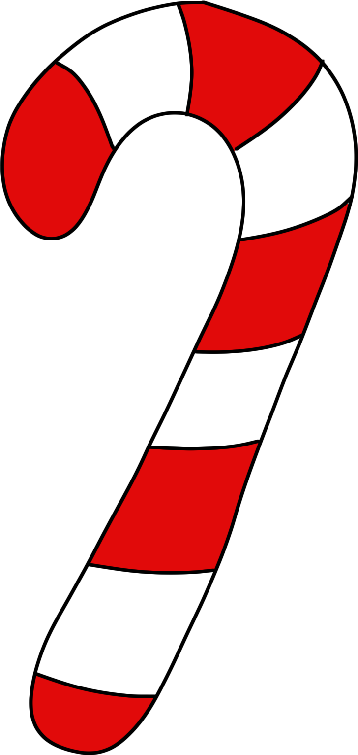 Candy Cane Free Content Clip Art - Transparent Background Candy Cane Clipart - Png Download (1536x2048), Png Download