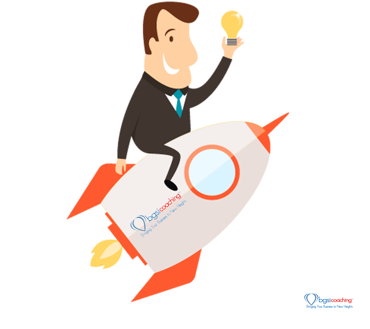 Kickstart Your Marketing With Bgsicoaching To Drive - Man On A Rocket Clipart - Png Download (1280x1138), Png Download