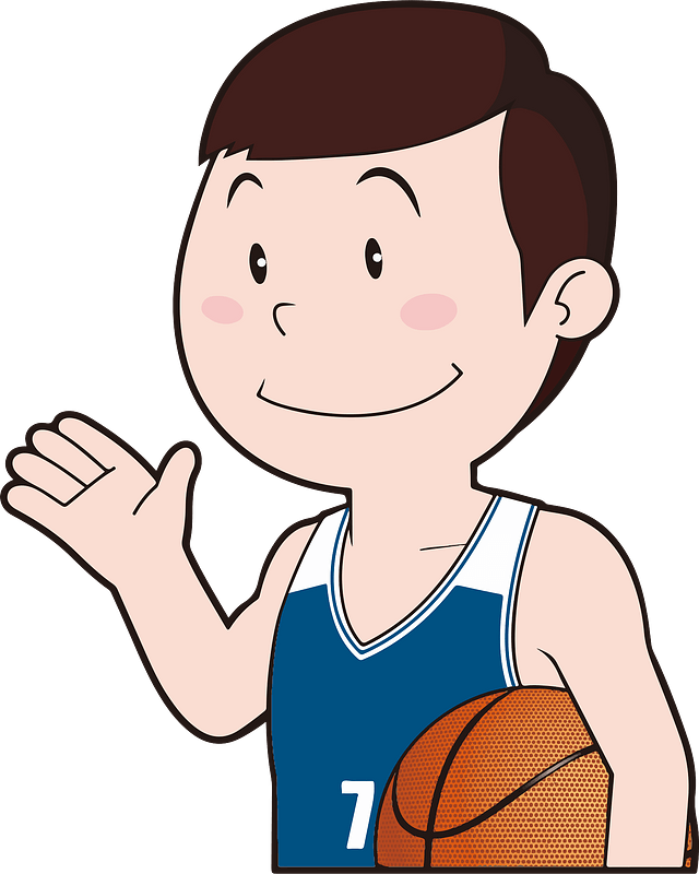 Sports Basketball Player Clipart - Cartoon Images News Reporter - Png Download (640x800), Png Download