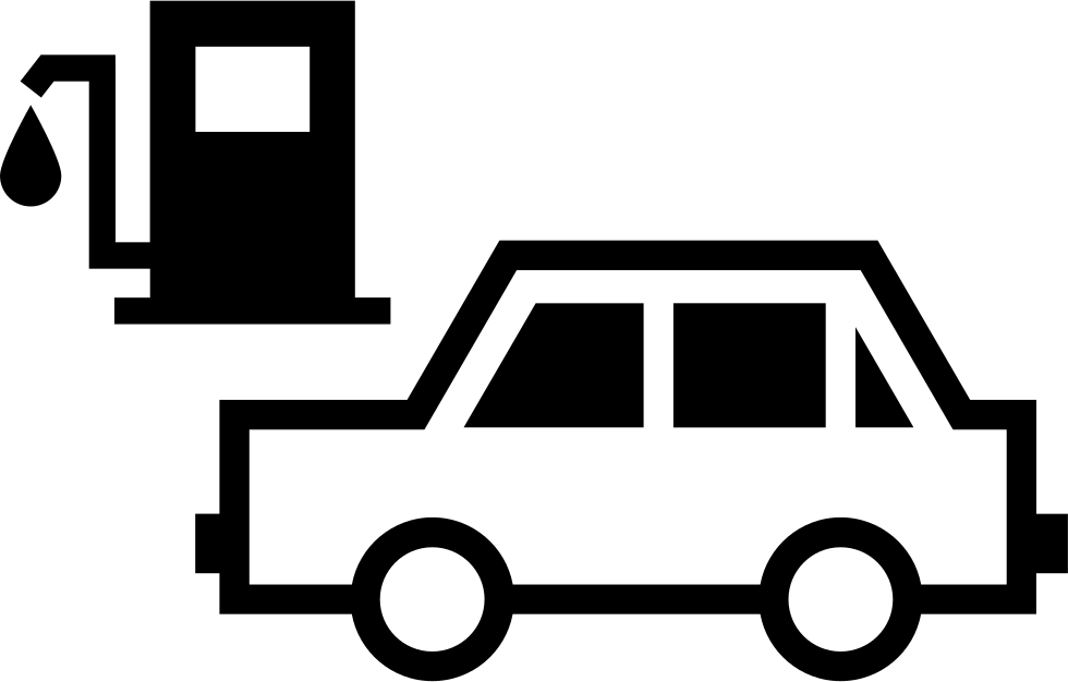 Car At Gas Station - Gasoline Car Png Clipart (980x626), Png Download