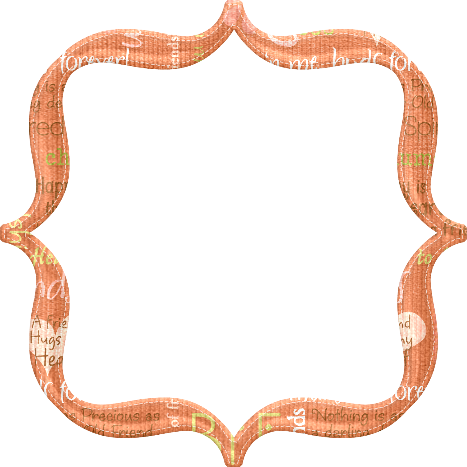 Best Friends Clip Art - Picture Frame - Png Download (1517x1516), Png Download