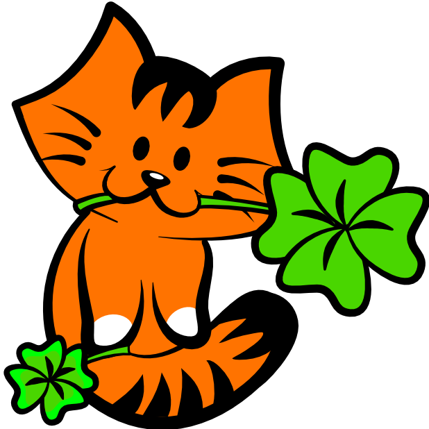 Kiki Adores Lucky Four Leave Clovers Clipart (618x618), Png Download