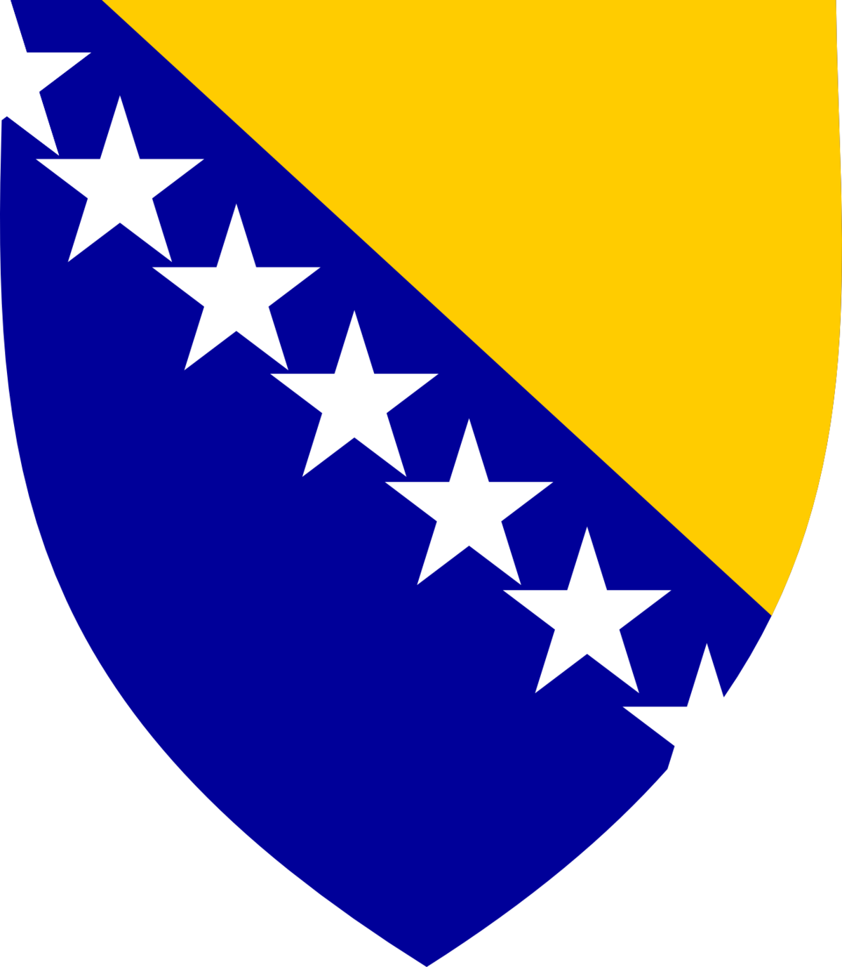 Bosnia And Herzegovina Coat Of Arms Clipart (1200x1377), Png Download
