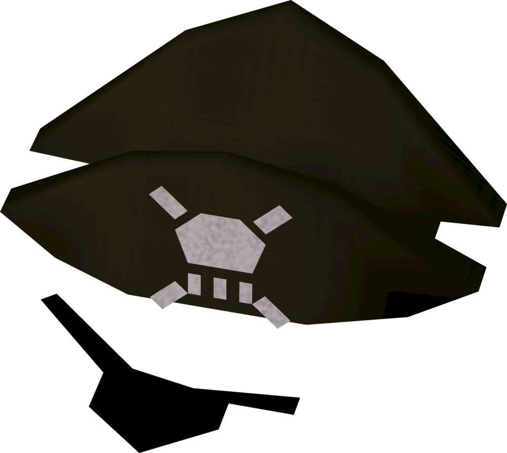 Transparent Pirate Eye Patch Clipart - Runescape Pirate Hat - Png Download (1000x895), Png Download
