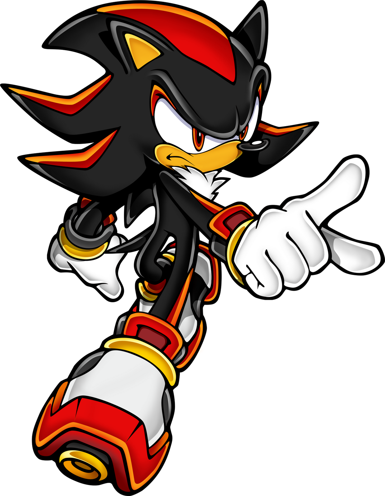 Shadow Sonic Clipart (1242x1600), Png Download