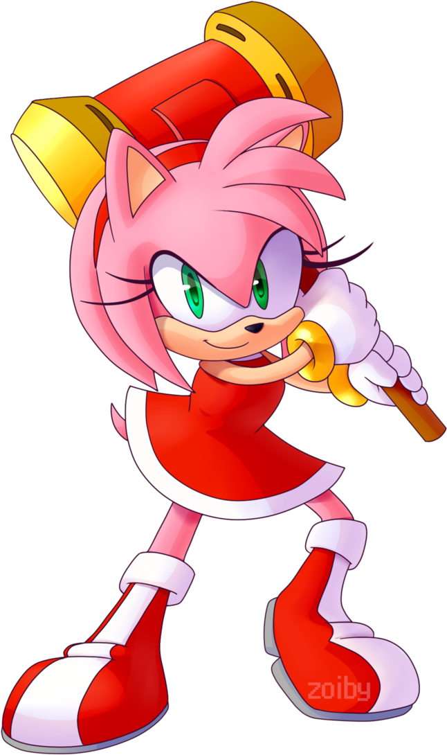 Sonic The Hedgehog Clipart Transparent - Amy Rose - Png Download (646x1090), Png Download