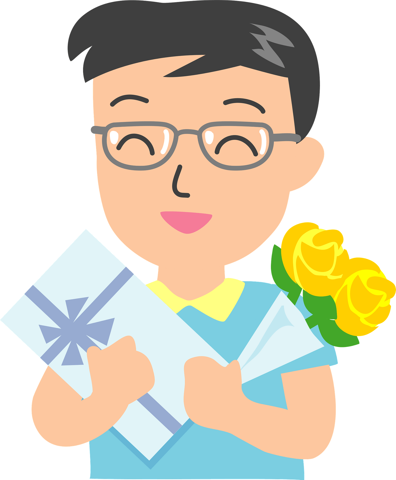 Father's Day Clipart (1583x1920), Png Download