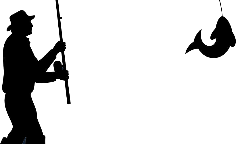 Fisherman Royalty-free Silhouette - Silhouette Fishing Clip Art - Png Download (821x501), Png Download
