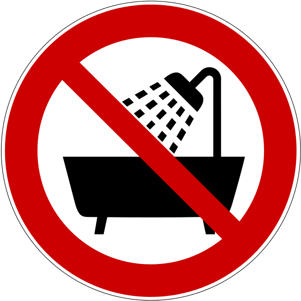 No Shower Clipart Png Download Full Size Clipart (5437257