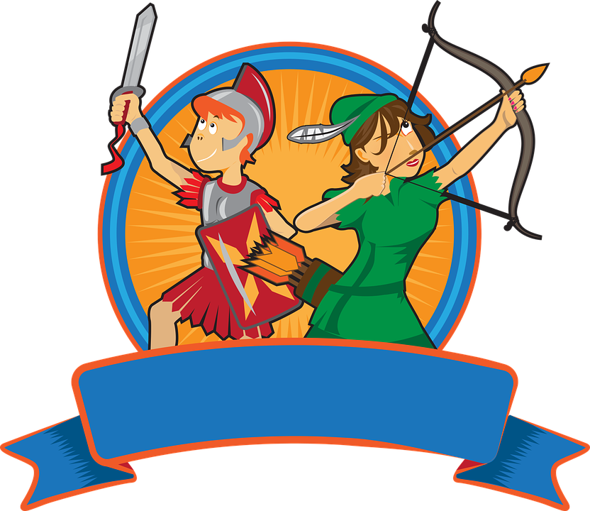 Warrior, Sword, Badge, Armor, Weapon, Knight, Shield - Draw Nails For Kids Clipart (832x720), Png Download