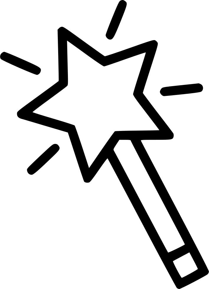 Magic Wand - Magic Wand Coloring Pages Clipart (708x980), Png Download