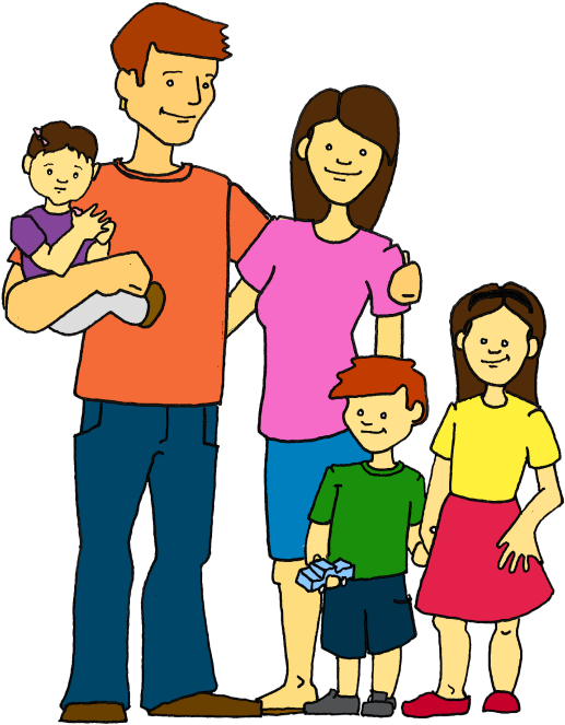 Transparent Family Clipart Black And White - Family Clipart - Png Download (517x663), Png Download