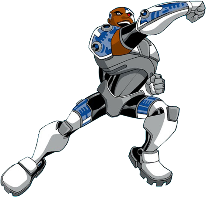 Cyborg Teen Titans Original Clipart (700x668), Png Download