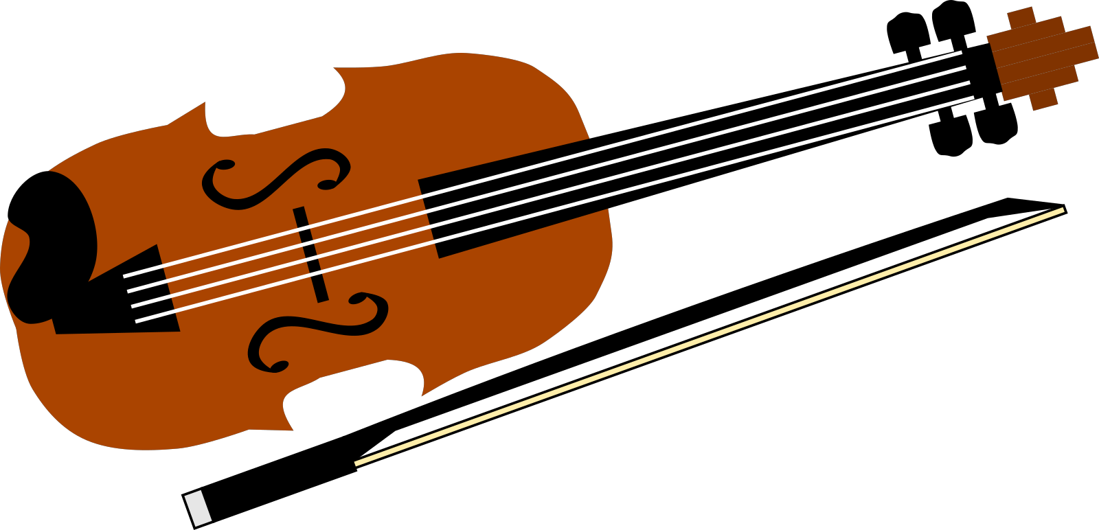 Violin Svg Clip Arts - Imagenes De Instrumento De Musica - Png Download (1600x772), Png Download