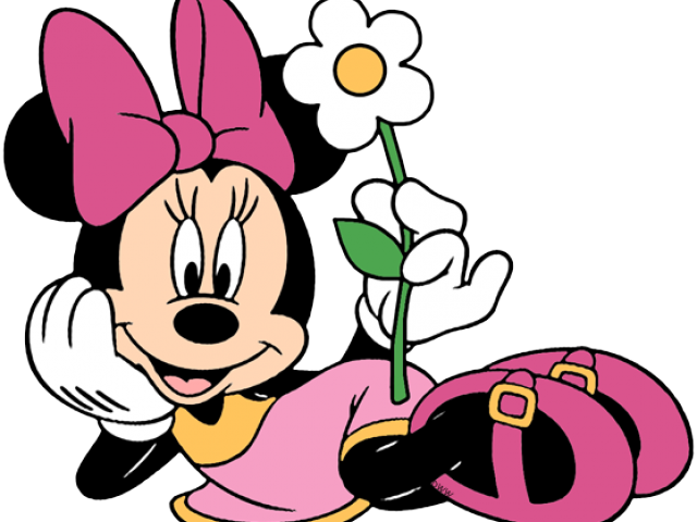 Minnie Mouse Flowers Clipart - Png Download (640x480), Png Download