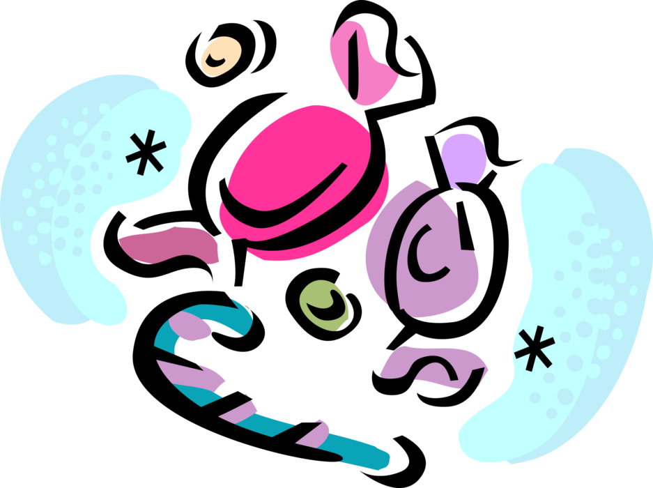 Vector Illustration Of Assorted Confectionery Candy - Vector Graphics Clipart (937x700), Png Download