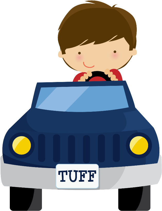 Boy In Car Clipart - Png Download (630x821), Png Download