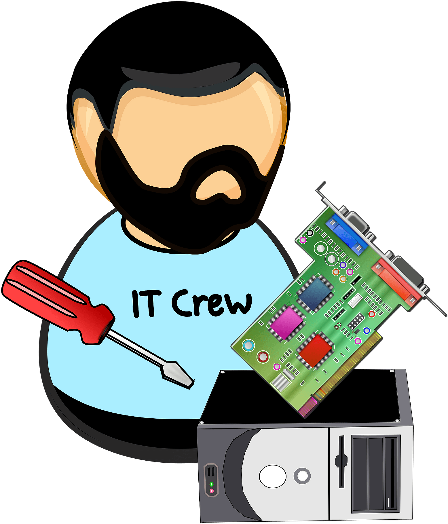 Hardware Technician Clipart - Cartoon Drawing Of Blacksmith - Png Download (709x800), Png Download