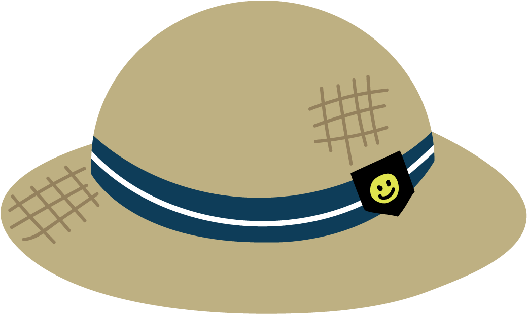 Straw Hat Illustration New Year Card Product Design - Fedora Clipart (1217x1217), Png Download