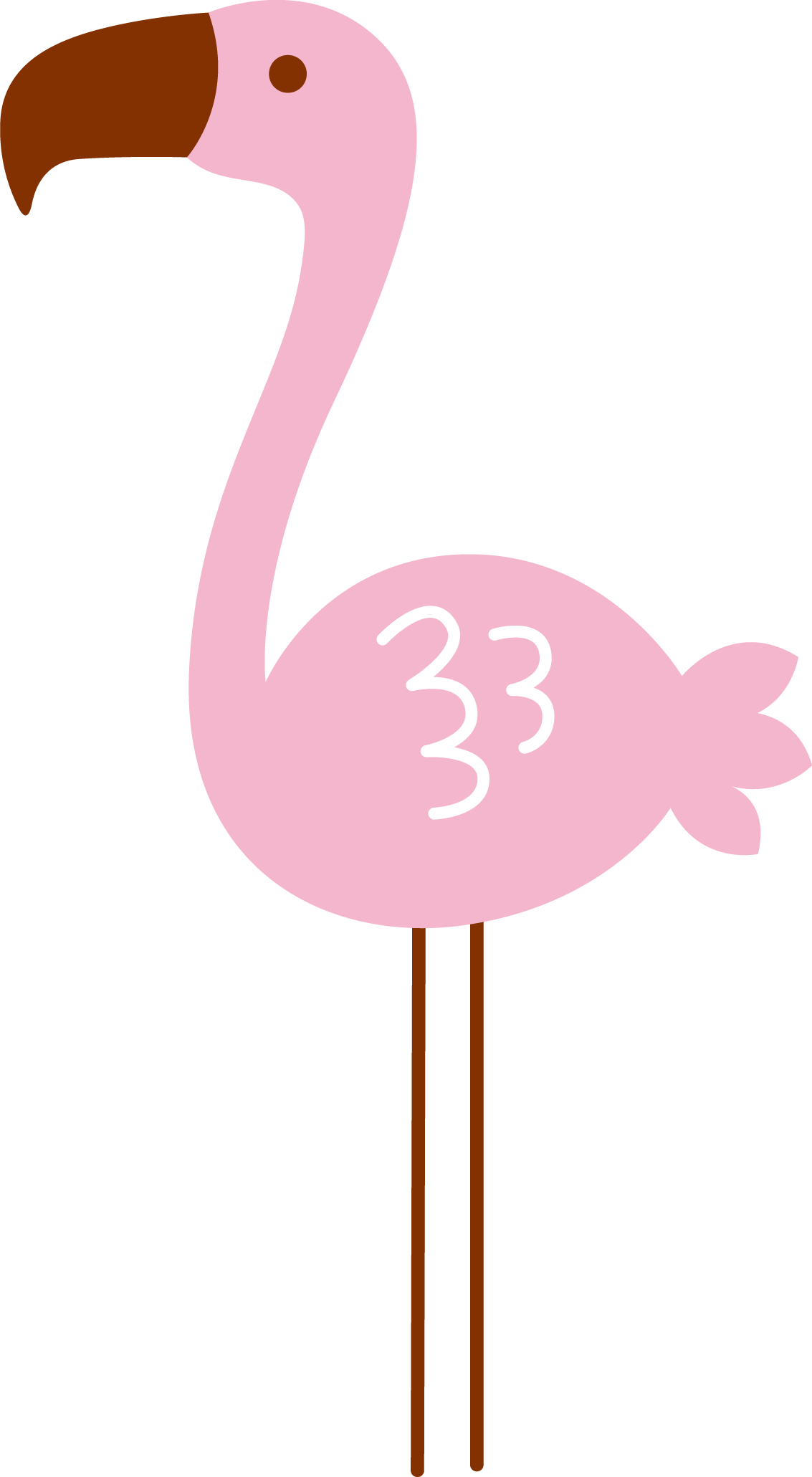 Idlsyayxthd D Png Animais - Transparent Background Flamingo Clipart (1133x2061), Png Download