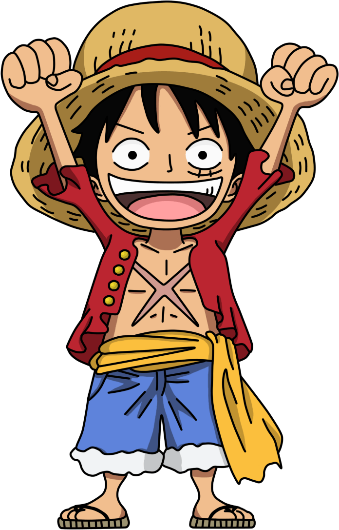 Straw Hat Luffy Clipart One Piece Luffy Cartoon Png Download Full