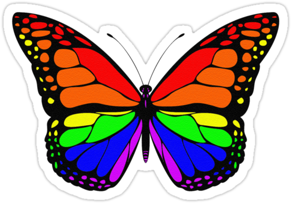 Cute Butterfly Clipart (600x600), Png Download