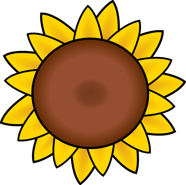 Sunflower Clip Art - Png Download (600x598), Png Download