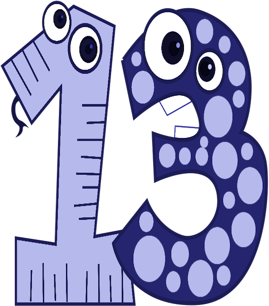 Download Spanish Idioms With Numbers Thirteen - Number Thirteen Clipart
